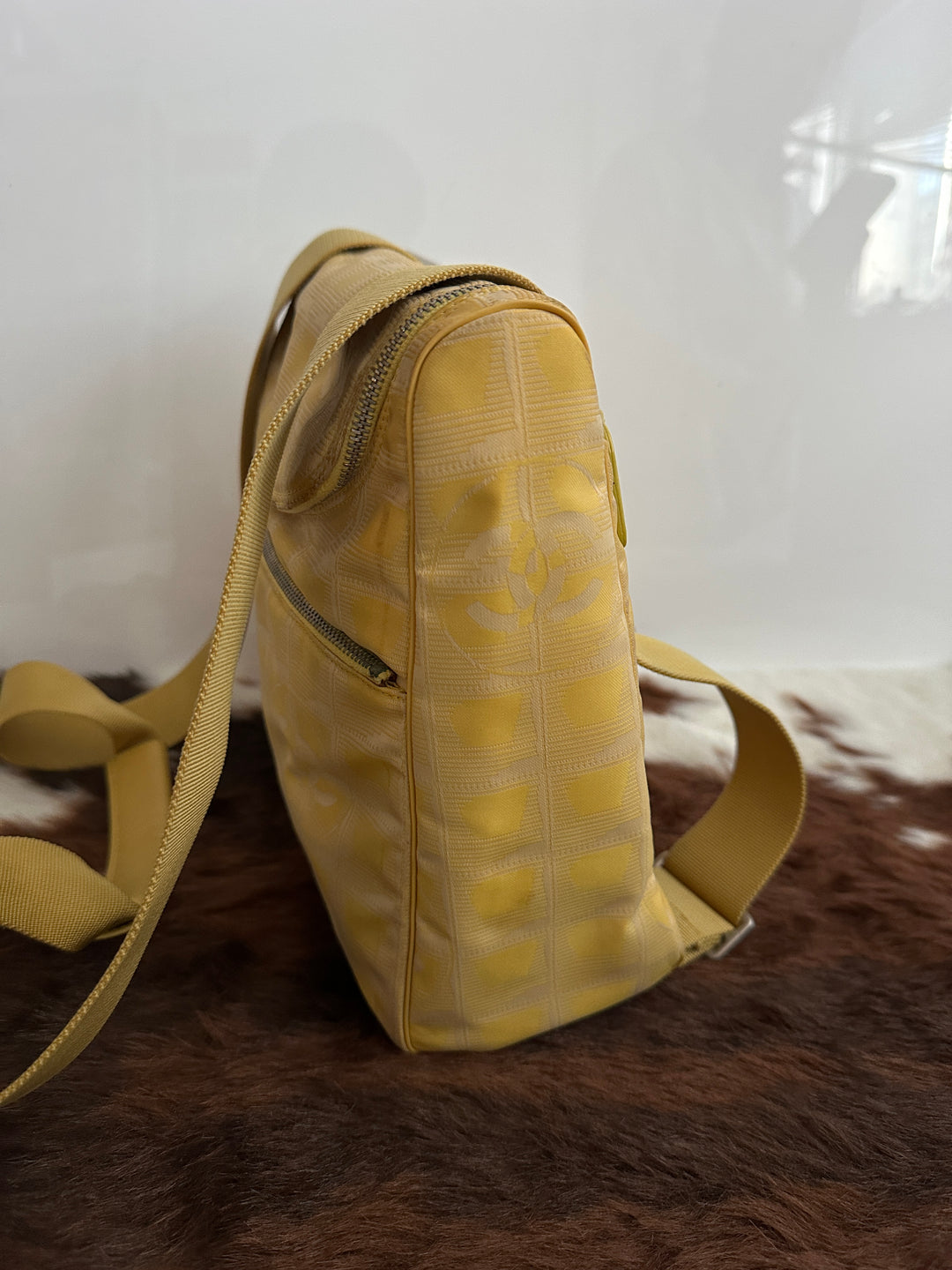 Chanel “Duck Yellow” CC Nylon Backpack 💛 | Playful Spirit, Parisian Charm