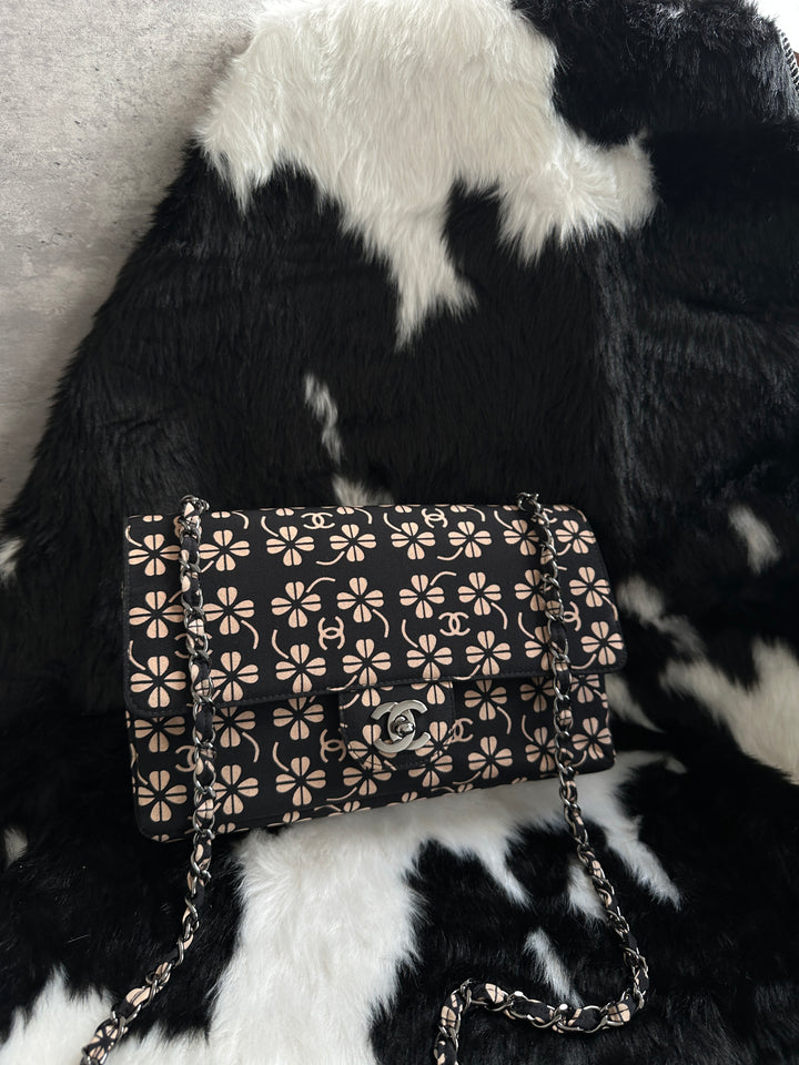 Chanel Clover Motif Chain Bag with Full CC Pattern