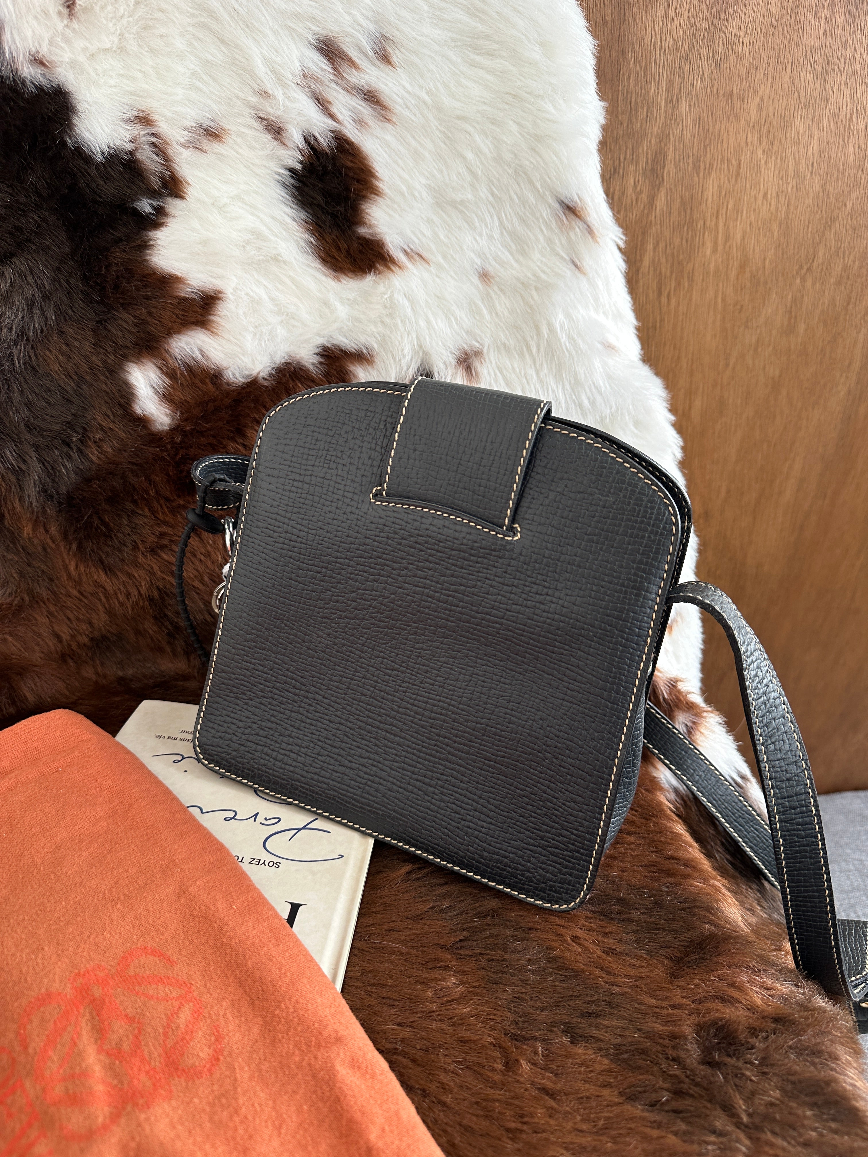 Loewe Leaf Turnlock Mini Box Bag 🖤😻｜Leaf Turnlock Detail × Mini