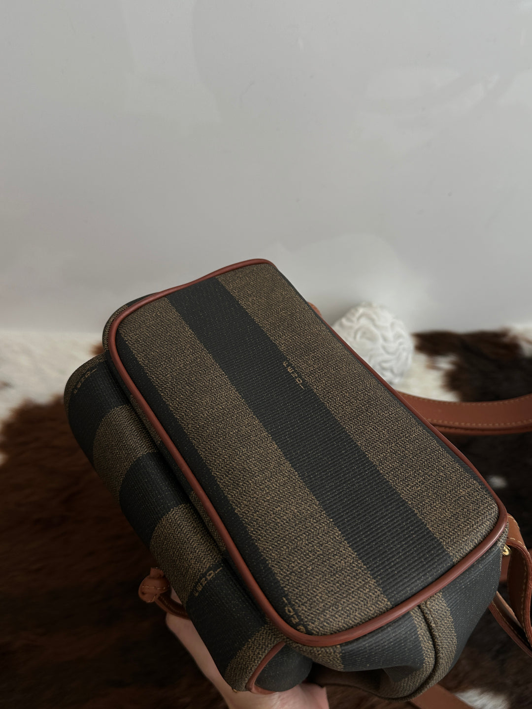 Fendi Vintage Stripe Mini Backpack 🤎🖤 | Playful Heritage Meets Everyday Chic