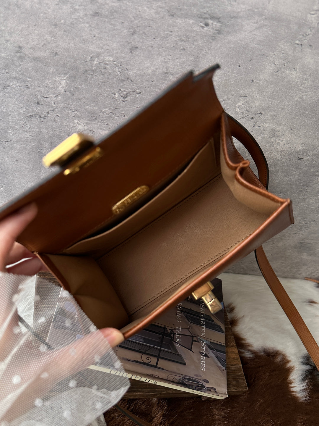 FENDI Mini Kelly 🤎✨｜Hazelnut Brown × Gold Hardware × Vintage Mini Bag
