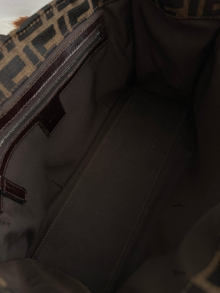 Fendi Zucca Canvas Silver Buckle Hobo 🤎 | Vintage Icon with Effortless Cool