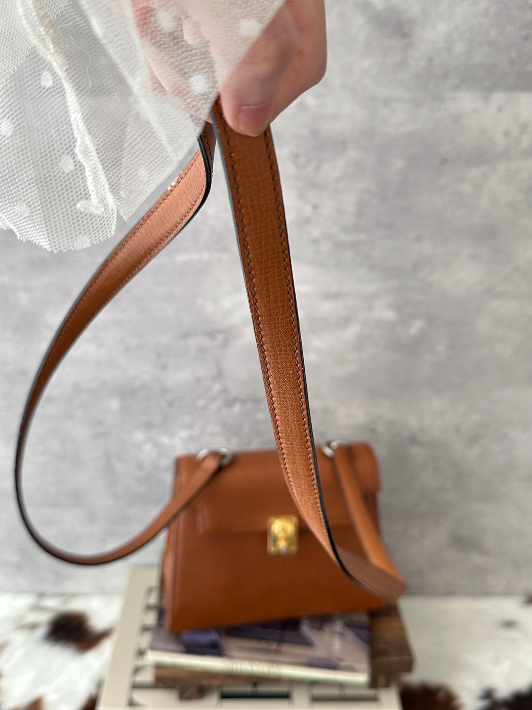 FENDI Mini Kelly 🤎✨｜Hazelnut Brown × Gold Hardware × Vintage Mini Bag