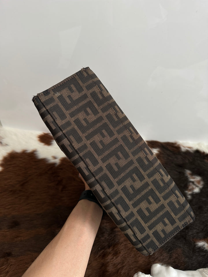 Fendi Zucca Canvas Silver Buckle Hobo 🤎 | Vintage Icon with Effortless Cool