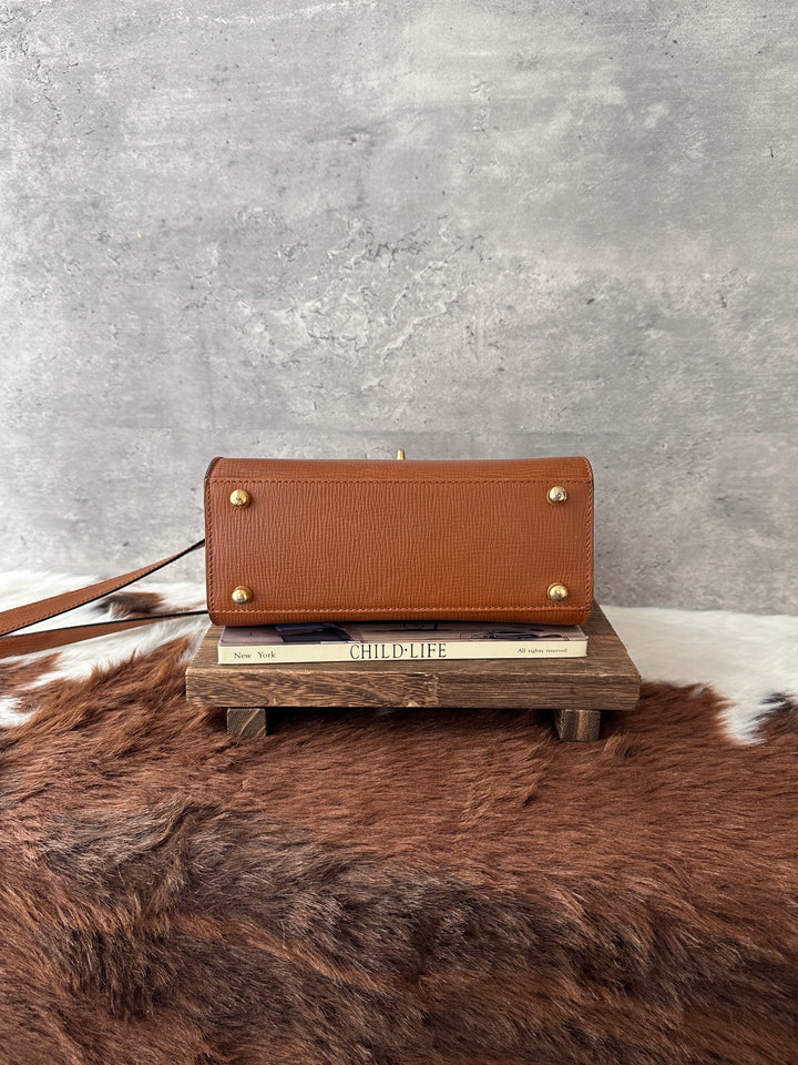 FENDI Mini Kelly 🤎✨｜Hazelnut Brown × Gold Hardware × Vintage Mini Bag