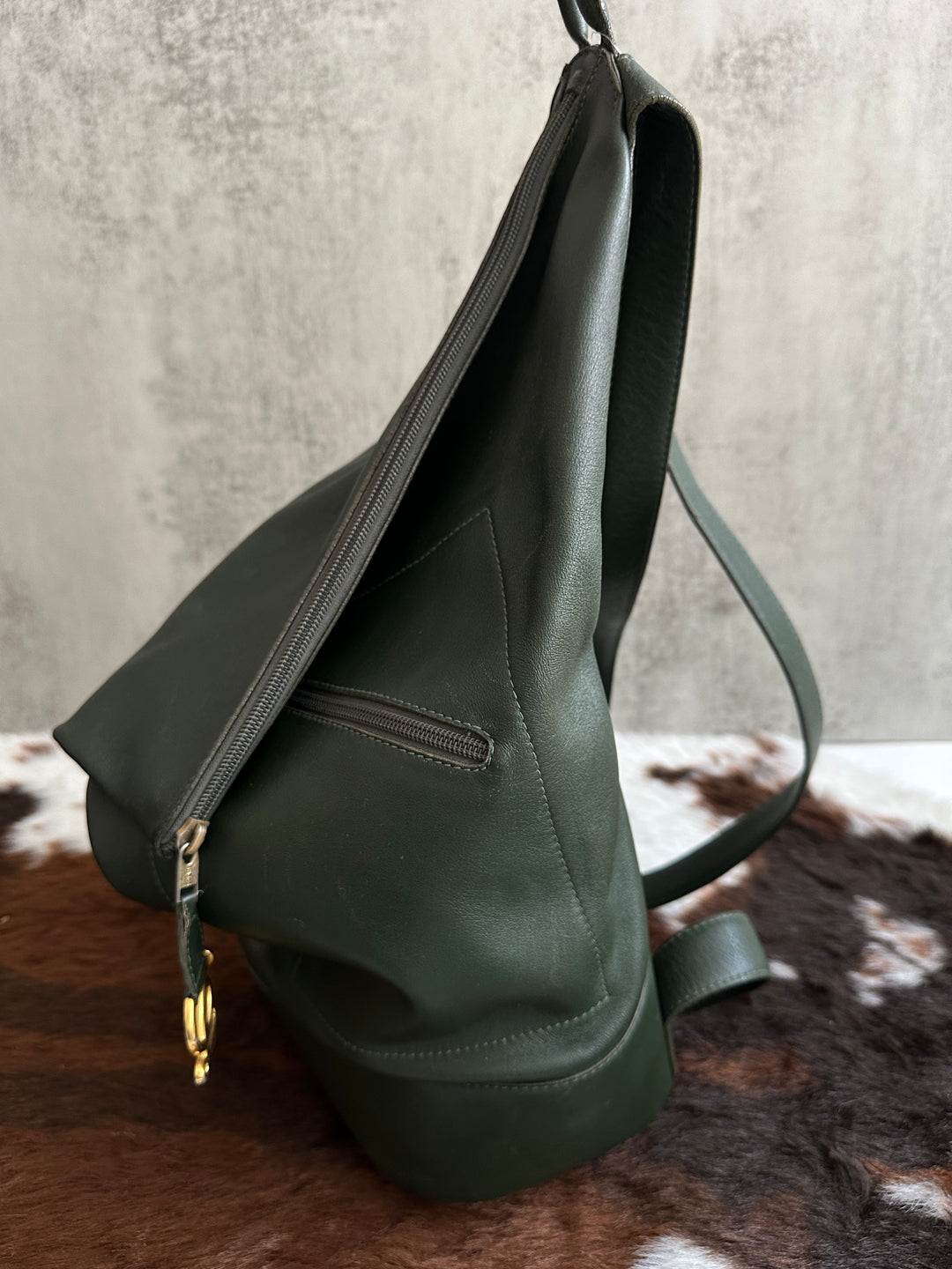 Loewe Vintage Lambskin Backpack 💚 | Soft Luxury, Effortlessly Cool
