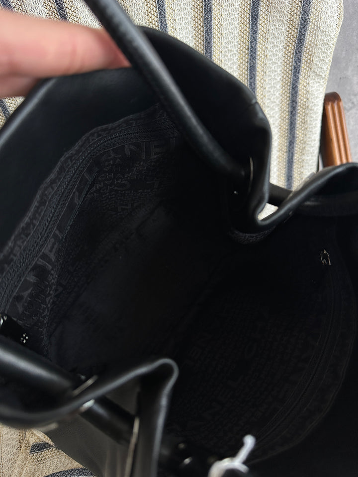 Chanel “So Black” Camellia Tote Bag