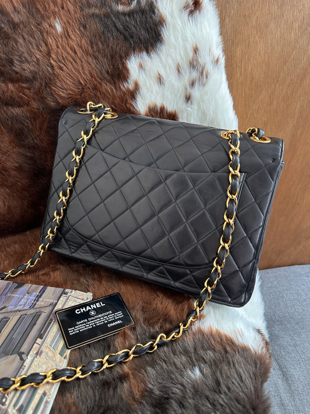 CHANEL Classic Flap 30cm Bag 🖤｜Rare Jumbo Size × 24K Gold CC Logo × Exceptional Condition