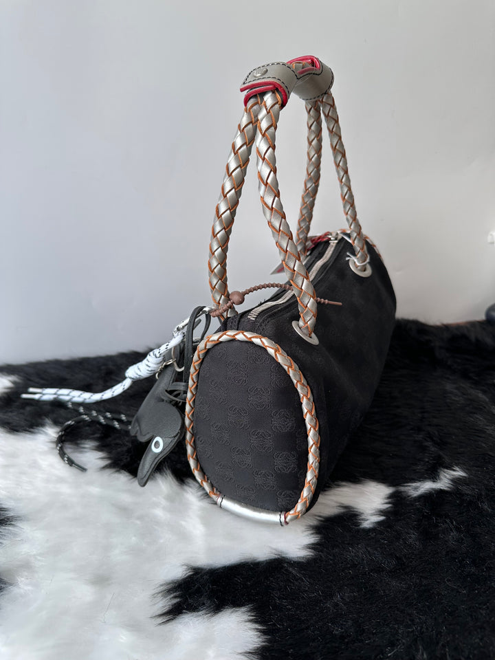 Loewe Small Boston Bag 🖤😍｜Rare Design・Braided Handle Detail・Lightweight & Spacious