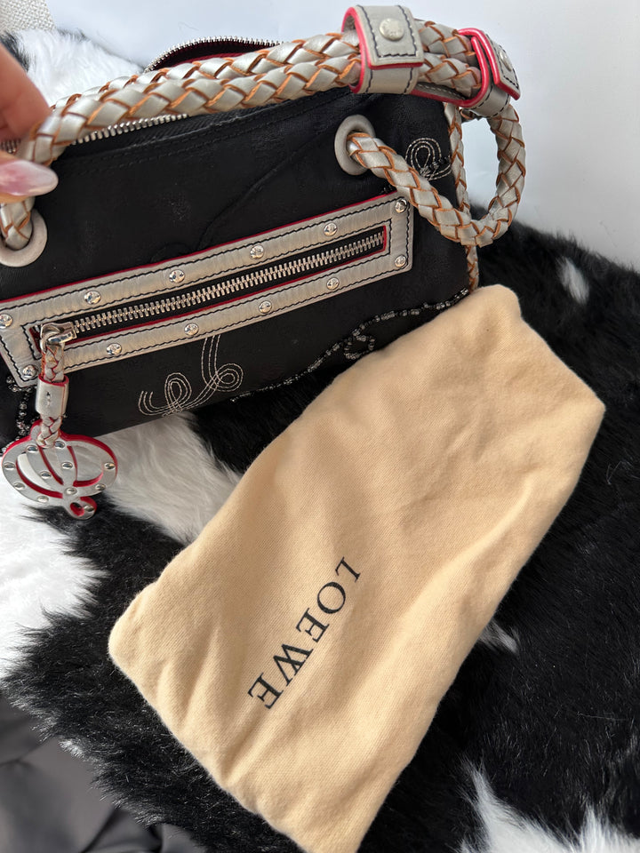 Loewe Small Boston Bag 🖤😍｜Rare Design・Braided Handle Detail・Lightweight & Spacious