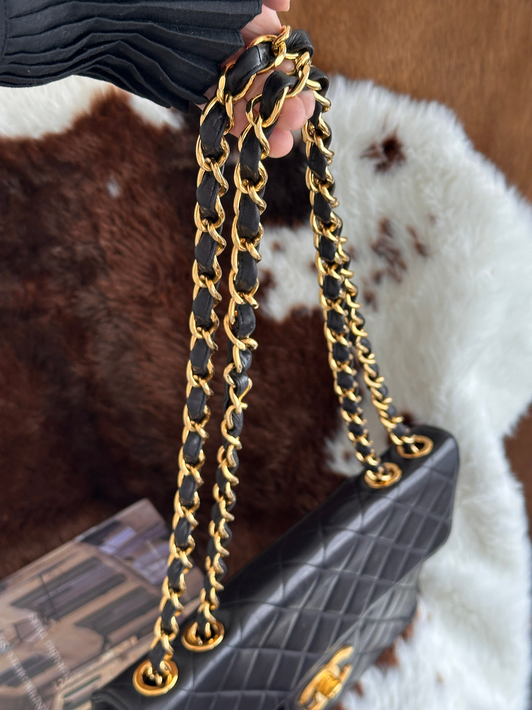 CHANEL Classic Flap 30cm Bag 🖤｜Rare Jumbo Size × 24K Gold CC Logo × Exceptional Condition