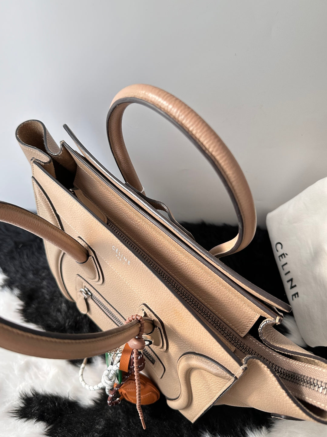 Celine Luggage Tote Bag 🤎🩶✨｜Iconic Phantom Design・Durable Leather・Spacious Everyday Carry