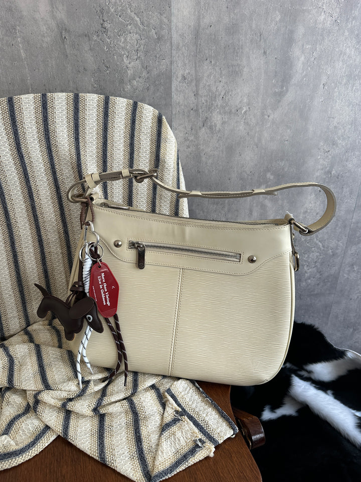 Louis Vuitton Cream Epi Leather Shoulder Bag