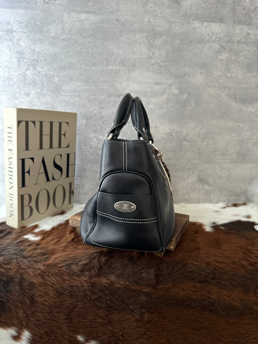 Celine Boogie Bag 🖤✨｜Smooth Black Leather × Iconic Top Handle × Convertible Styling