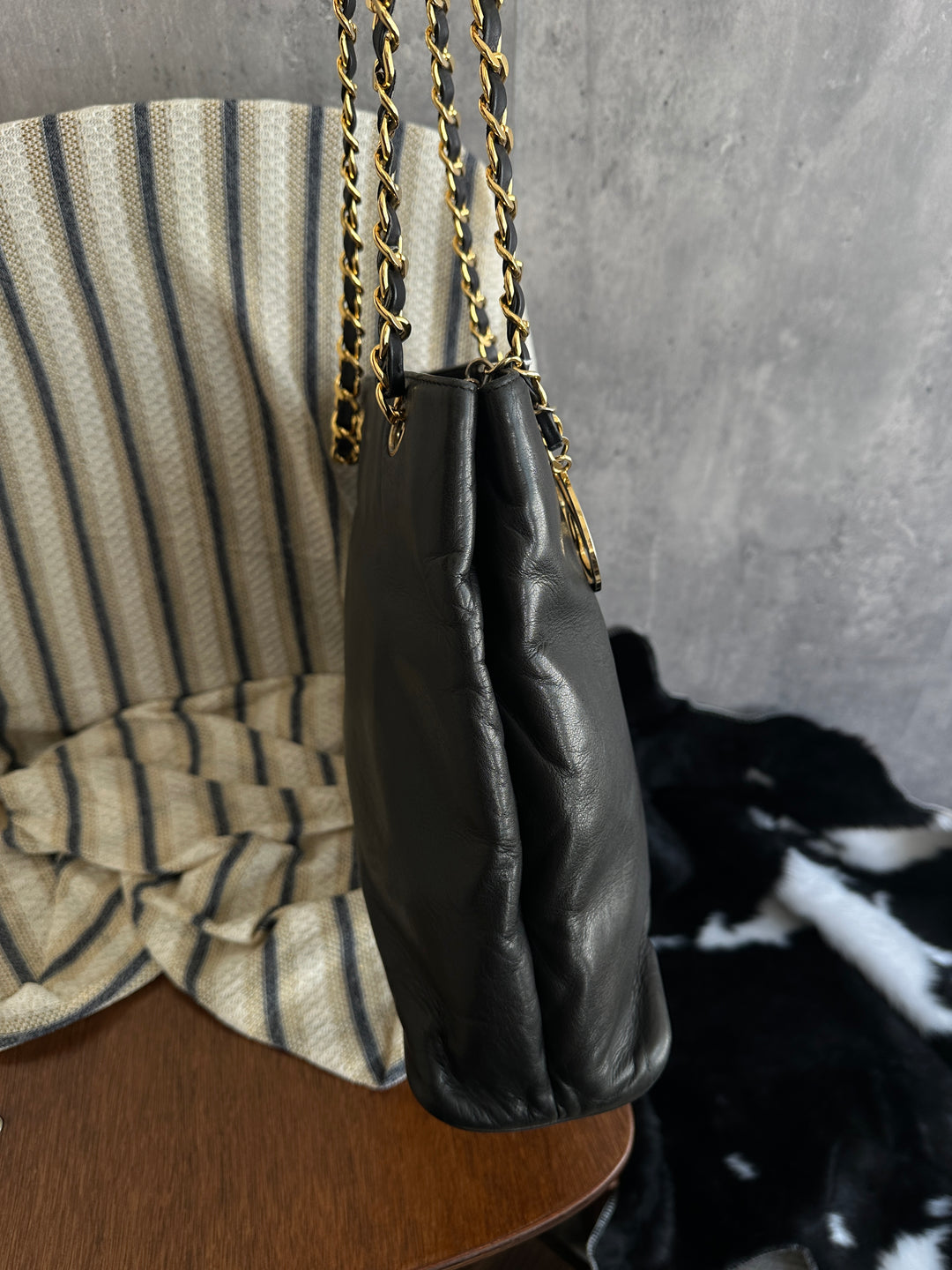 Chanel Large CC Circle Chain Shoulder Bag