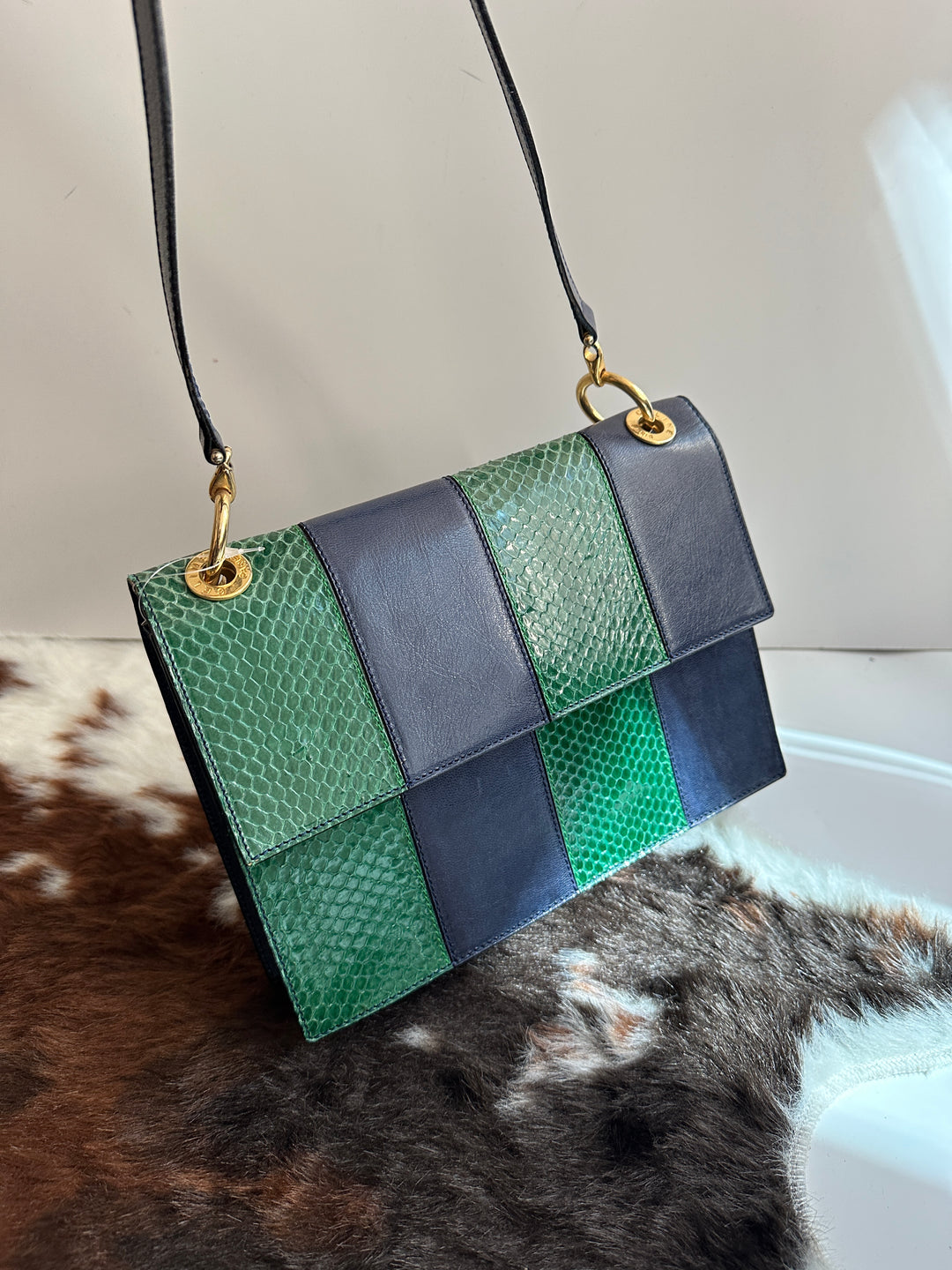 Celine Green Python Patch Envelope Bag 💚 | A Collector’s Dream of Color & Craft