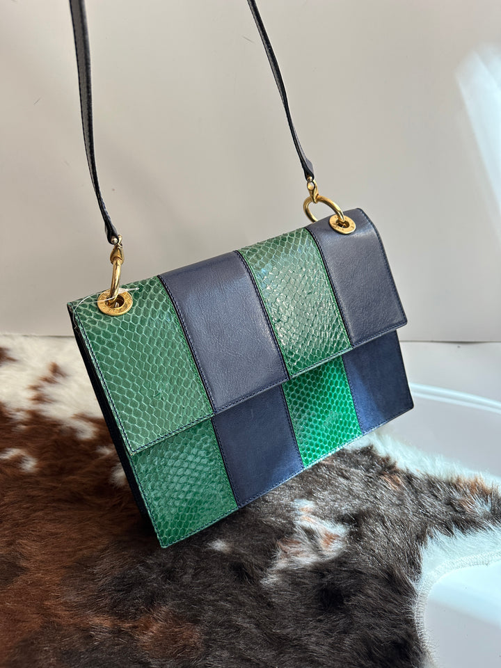 Celine Green Python Patch Envelope Bag 💚 | A Collector’s Dream of Color & Craft