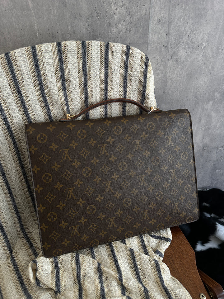 Louis Vuitton Monogram Envelope Briefcase with Key