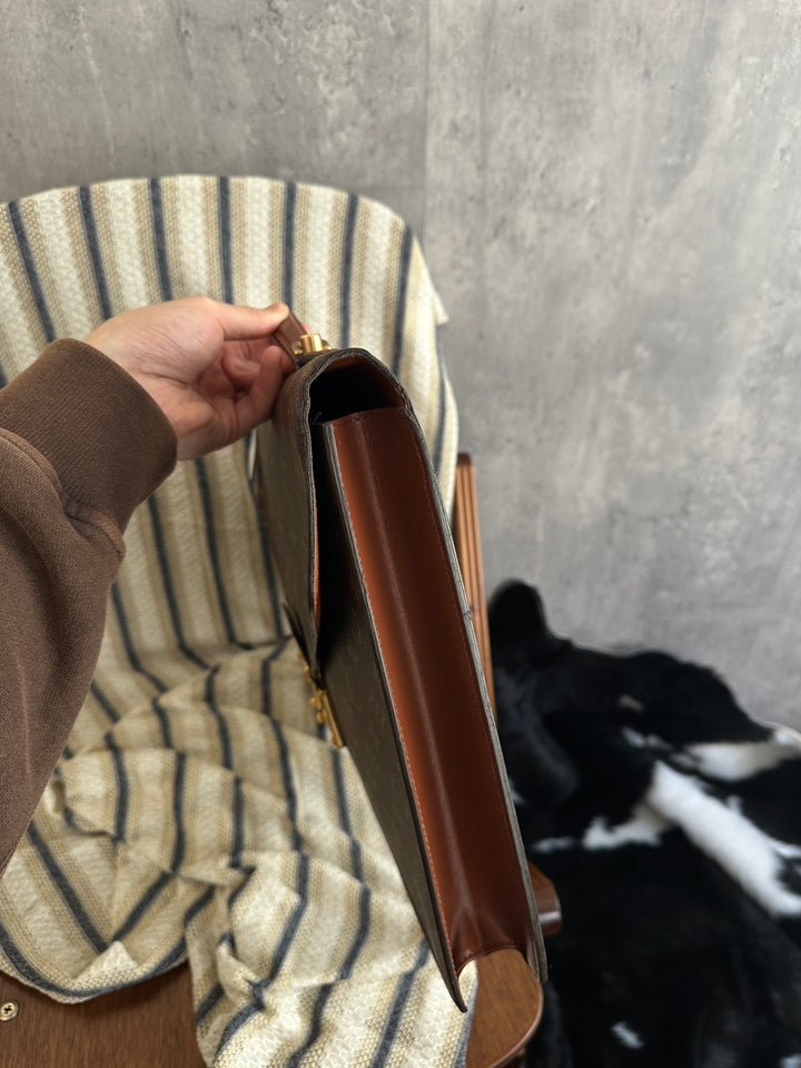 Louis Vuitton Monogram Envelope Briefcase with Key