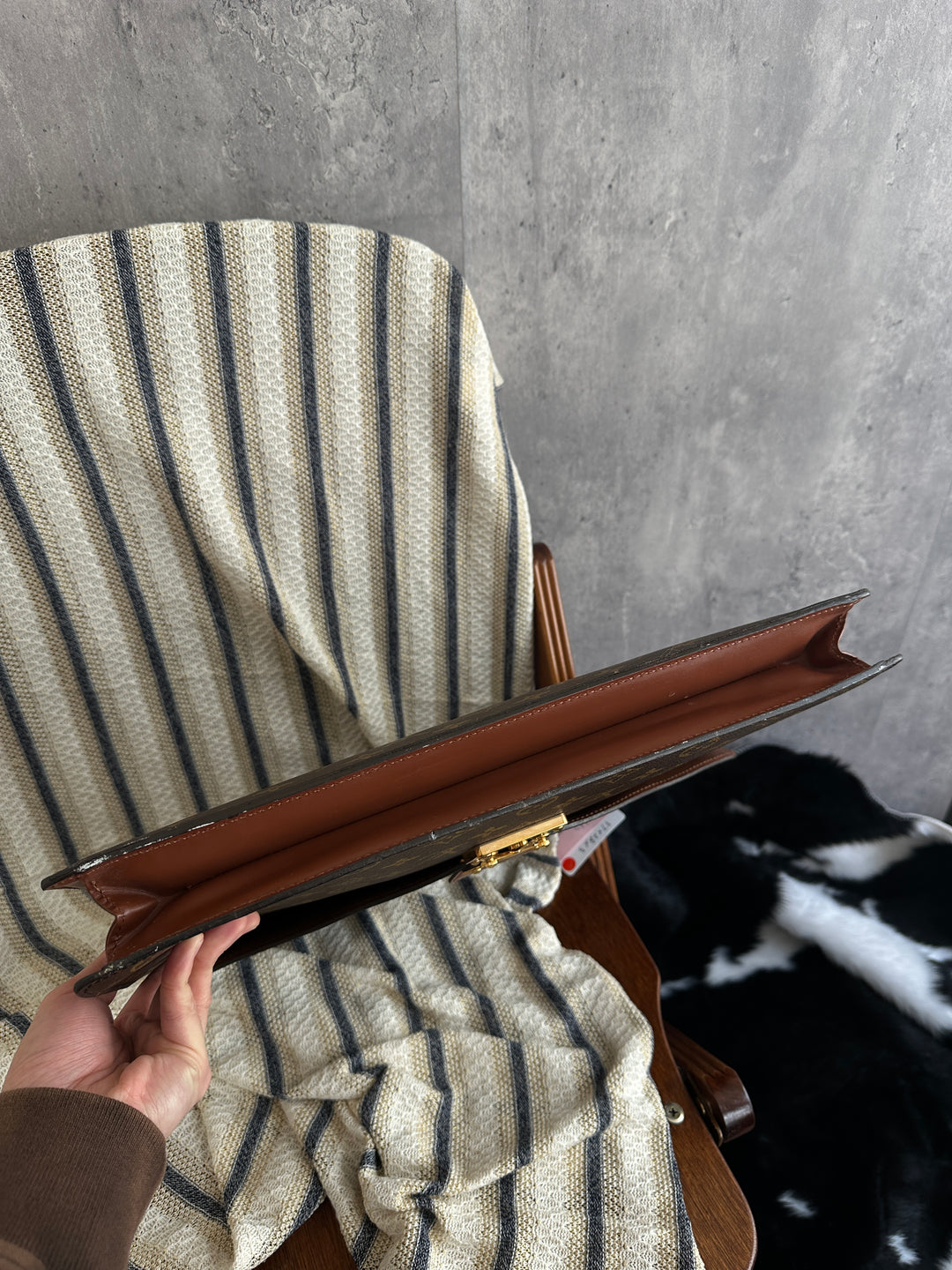 Louis Vuitton Monogram Envelope Briefcase with Key