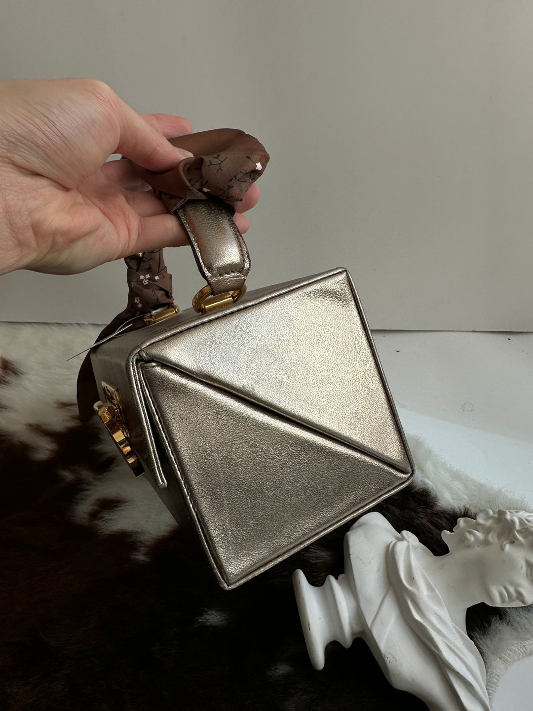 Ferragamo Champagne Vanity Box 🤎✨ | Petite Luxury, Infinite Charm