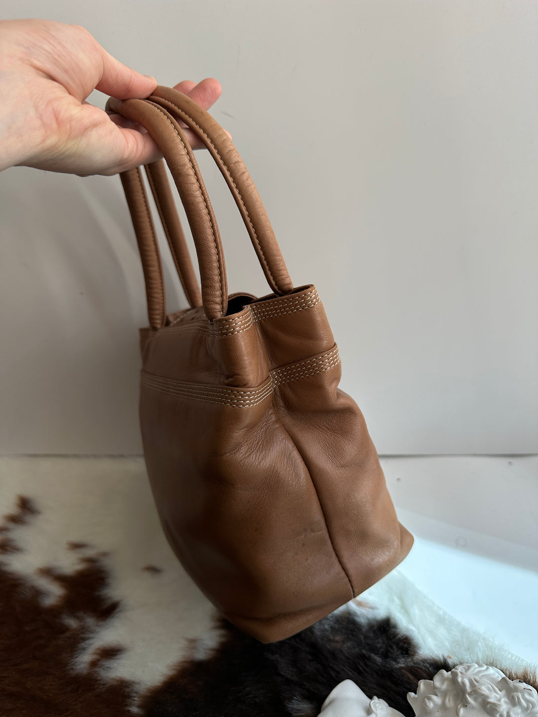 Loewe Ostrich Leather Tote 🤎✨ | Quiet Sophistication Meets Rare Craft