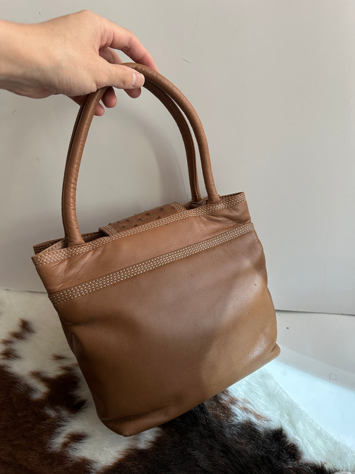 Loewe Ostrich Leather Tote 🤎✨ | Quiet Sophistication Meets Rare Craft