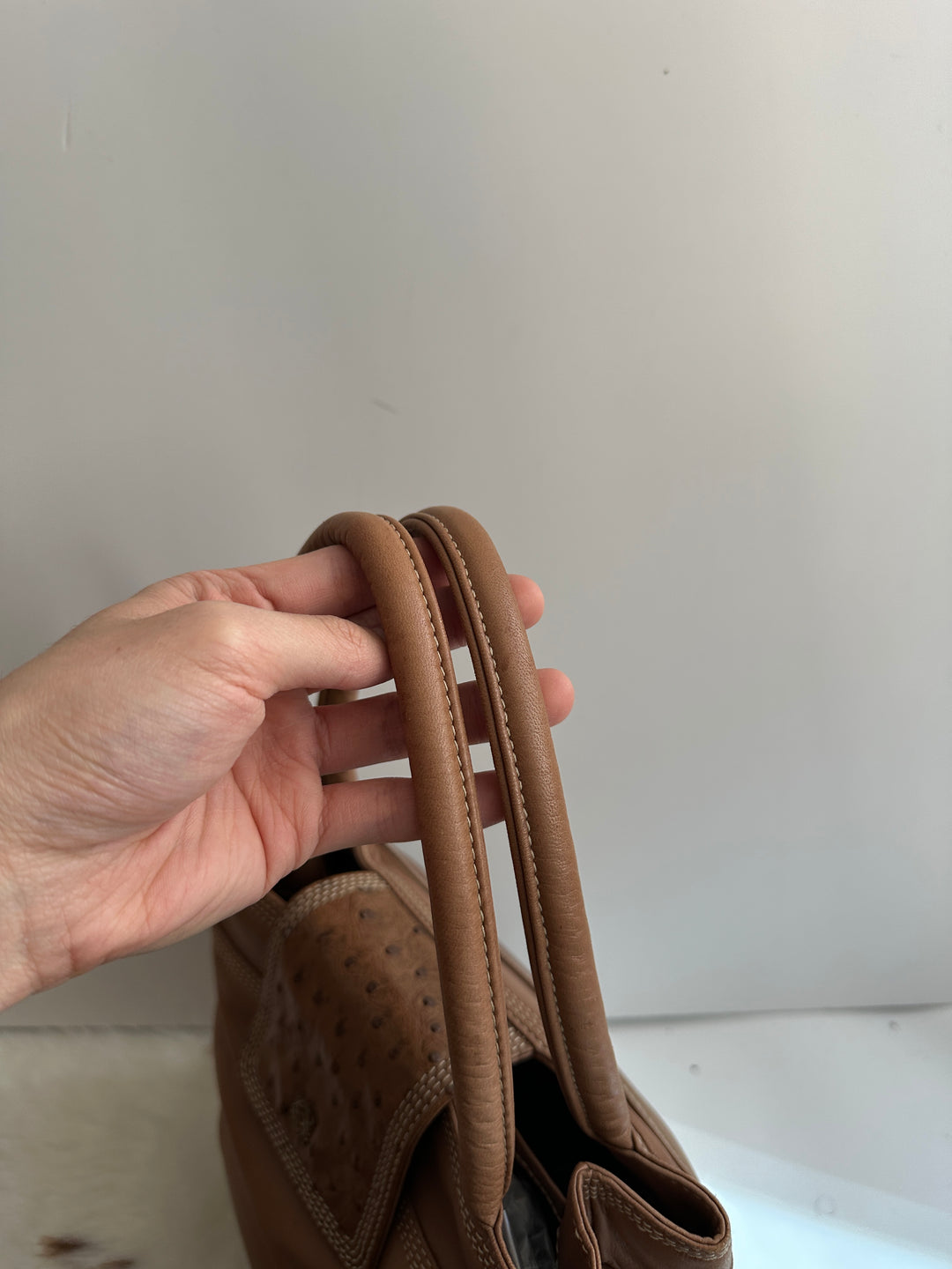 Loewe Ostrich Leather Tote 🤎✨ | Quiet Sophistication Meets Rare Craft