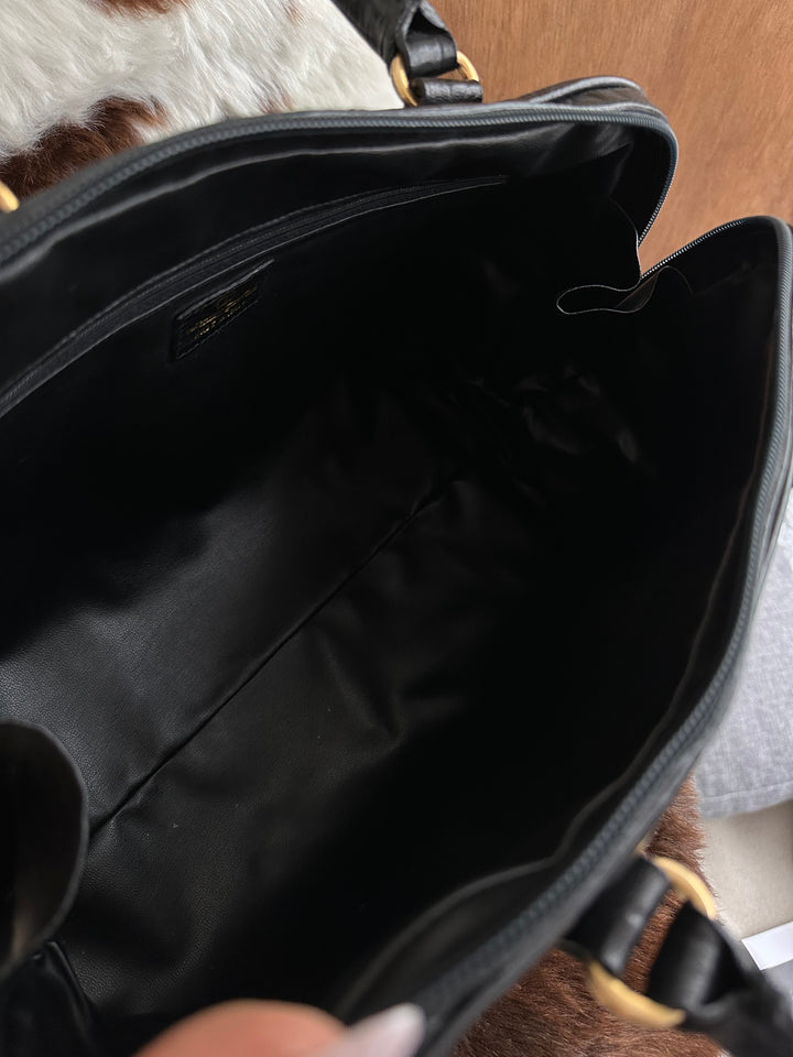 Gucci Bamboo Nylon Tote Bag 🖤🤎｜Iconic Bamboo Handle・Lightweight Nylon・With Original Strap