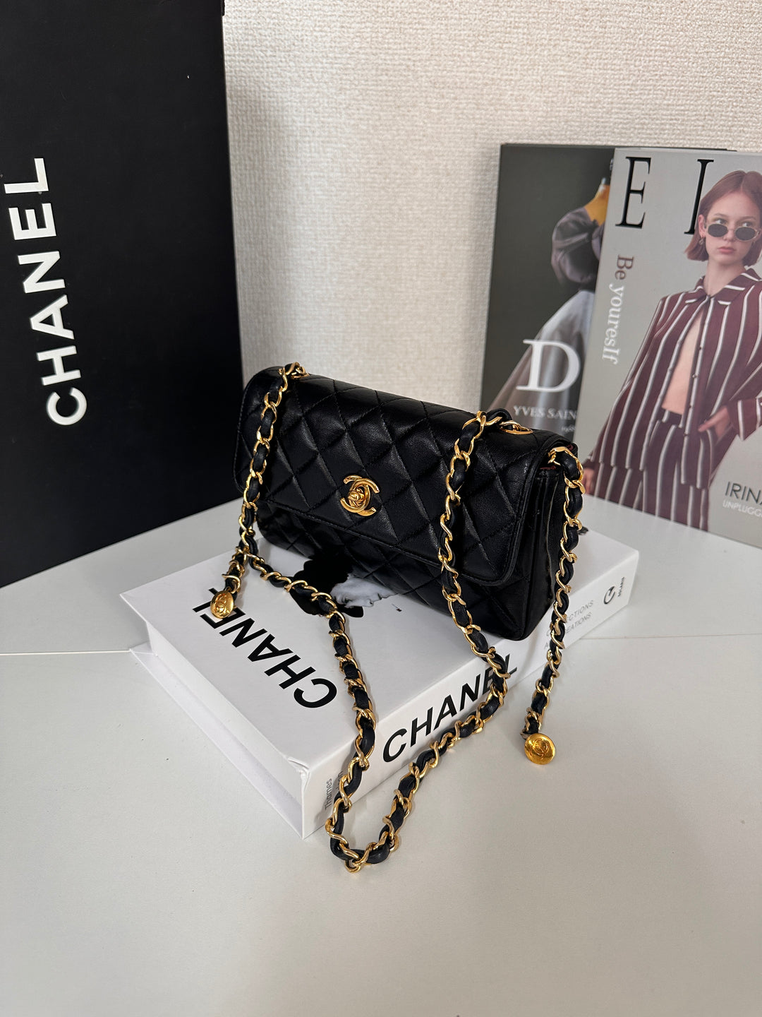 CHANEL Black Bead Shoulder Bag ✨🖤 Excellent Condition!