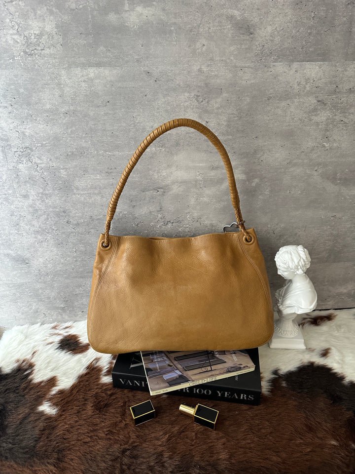 Bottega Veneta Soft Leather Hobo Bag 🤎🧡｜Supple Calfskin × Wrapped Handle × Spacious Silhouette