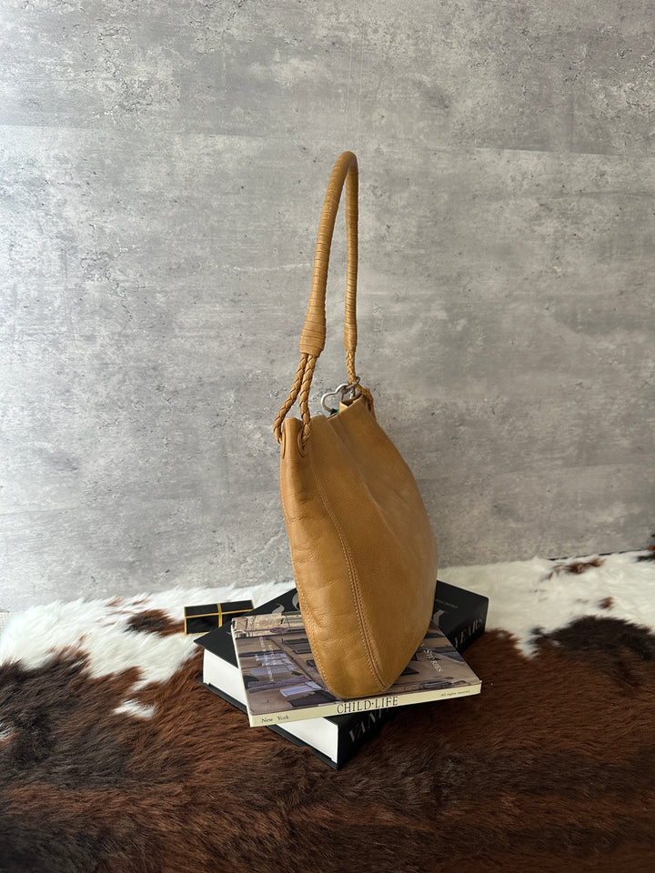 Bottega Veneta Soft Leather Hobo Bag 🤎🧡｜Supple Calfskin × Wrapped Handle × Spacious Silhouette