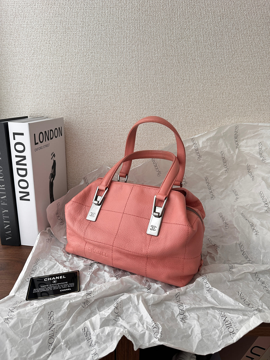 CHANEL Bowling Bag（Pink Caviar Leather × Silver Hardware）｜Playful Elegance 🎀✨