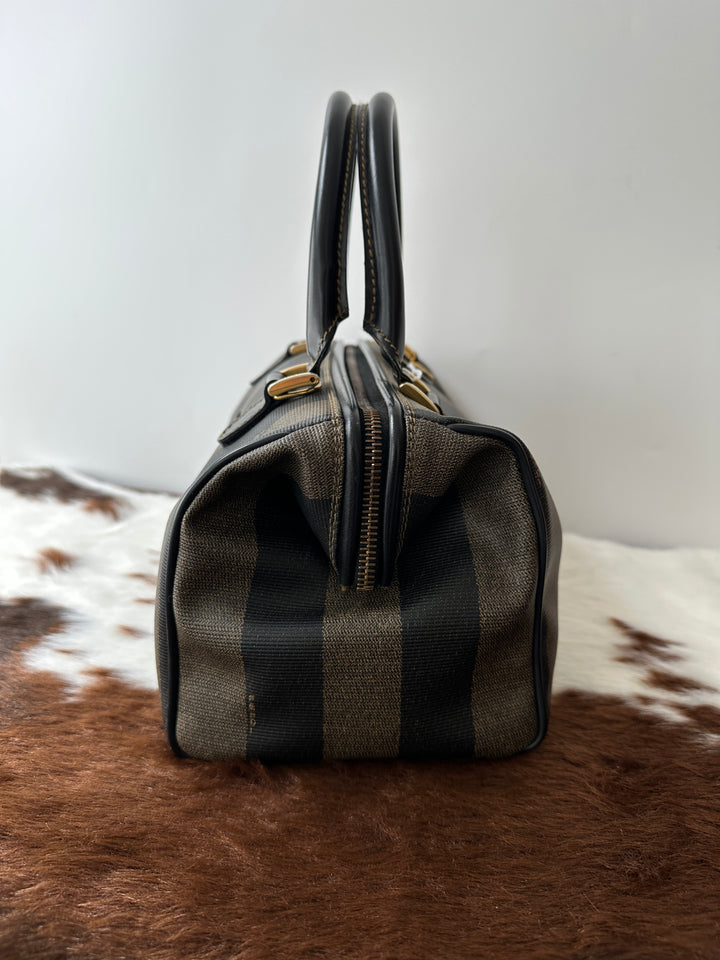 Fendi Striped Boston Bag 🖤🤎