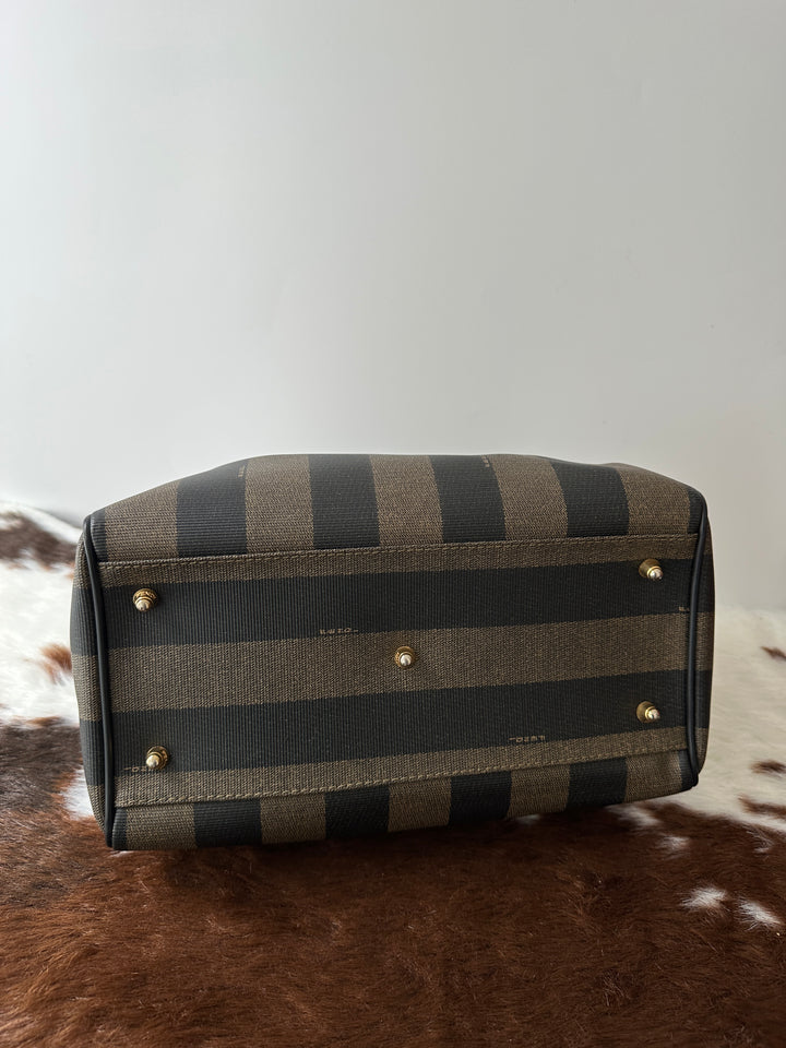 Fendi Striped Boston Bag 🖤🤎