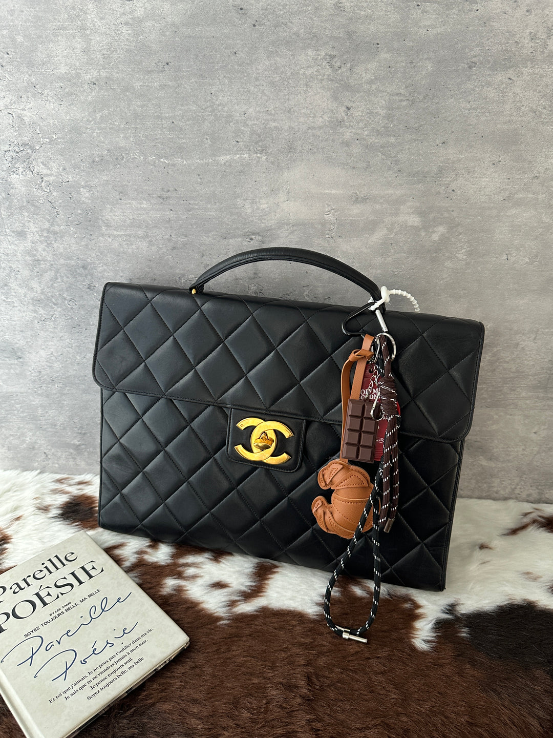 Chanel Quilted Lambskin Briefcase 🖤✨｜Gold-Tone CC Turnlock × Quilted Lambskin × Laptop-Friendly Size