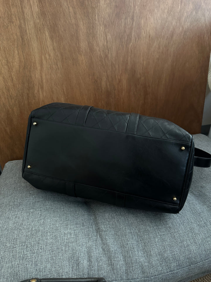 Chanel Boston 45 🖤✨｜Quilted Leather × Gold-Tone CC Tag × Original Strap