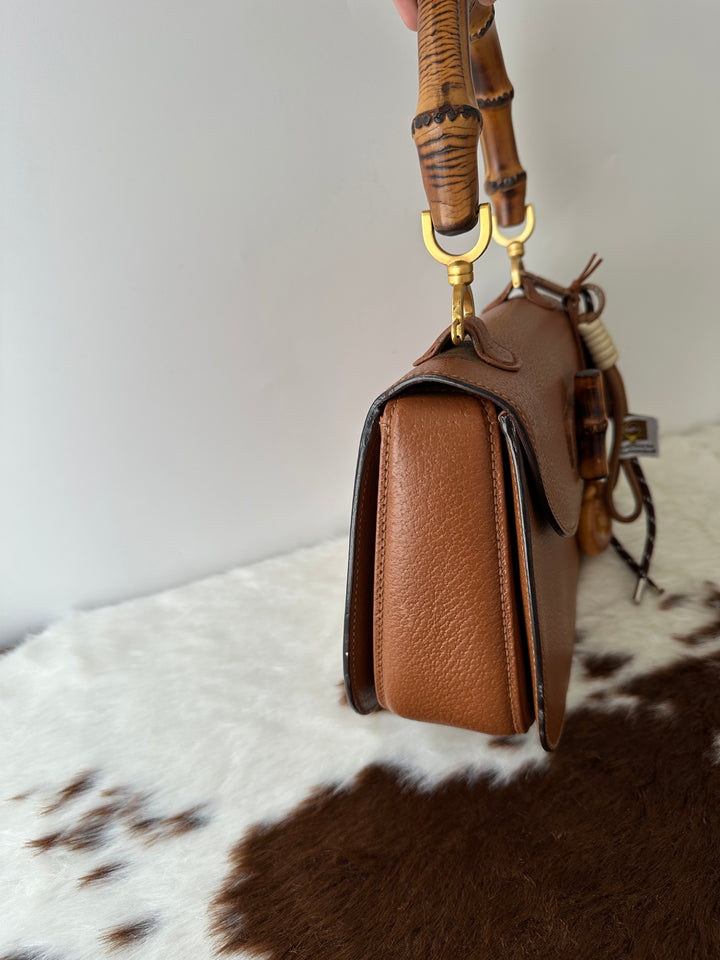 Gucci Caramel Bamboo Kelly Bag 🤎