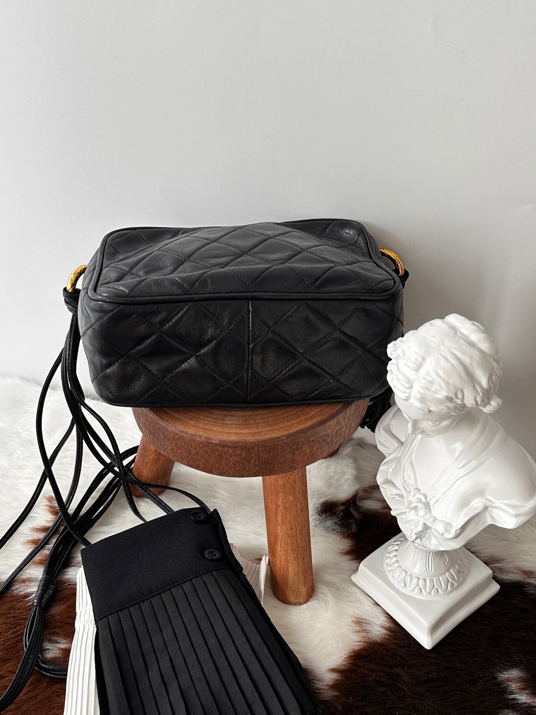 CHANEL Gold Ball Tassel Camera Bag 🖤✨｜Small Size × Long Strap × Tassel Detail