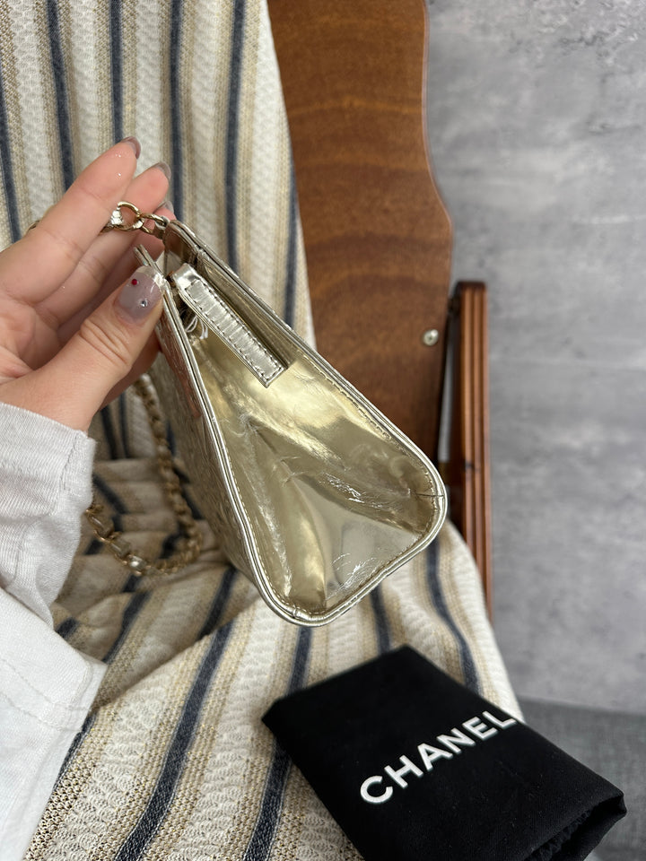 CHANEL Special Edition Embossed Mini Chain Bag