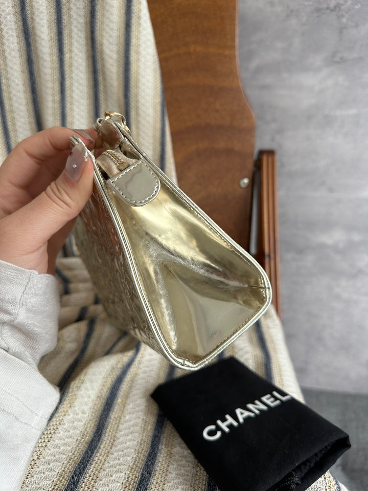 CHANEL Special Edition Embossed Mini Chain Bag