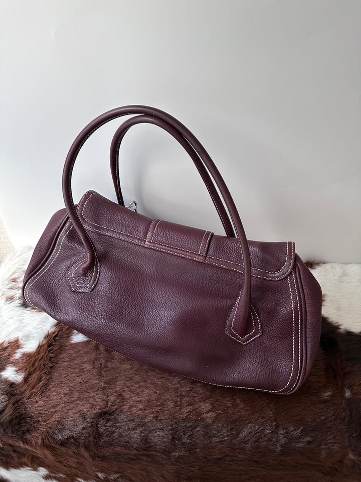Celine Chocolate Stitch Hobo Bag ❤️🤎｜Baguette-Like Shape × Supple Calfskin × Spacious Everyday Carry