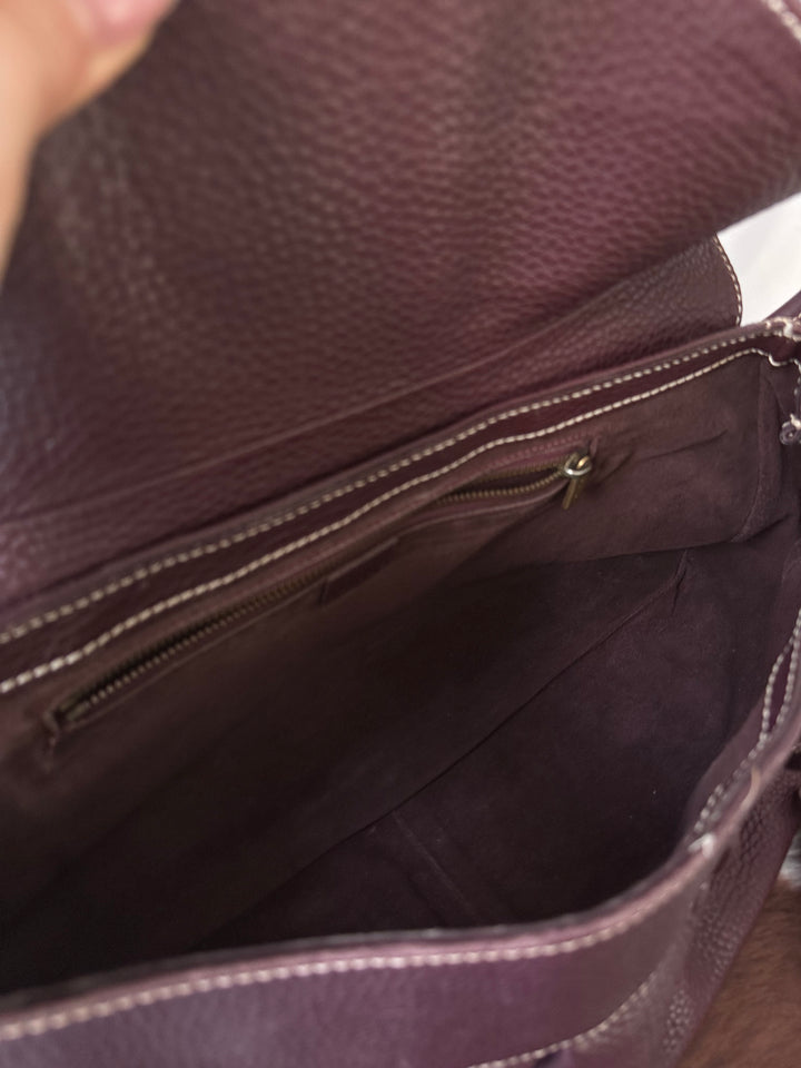 Celine Chocolate Stitch Hobo Bag ❤️🤎｜Baguette-Like Shape × Supple Calfskin × Spacious Everyday Carry