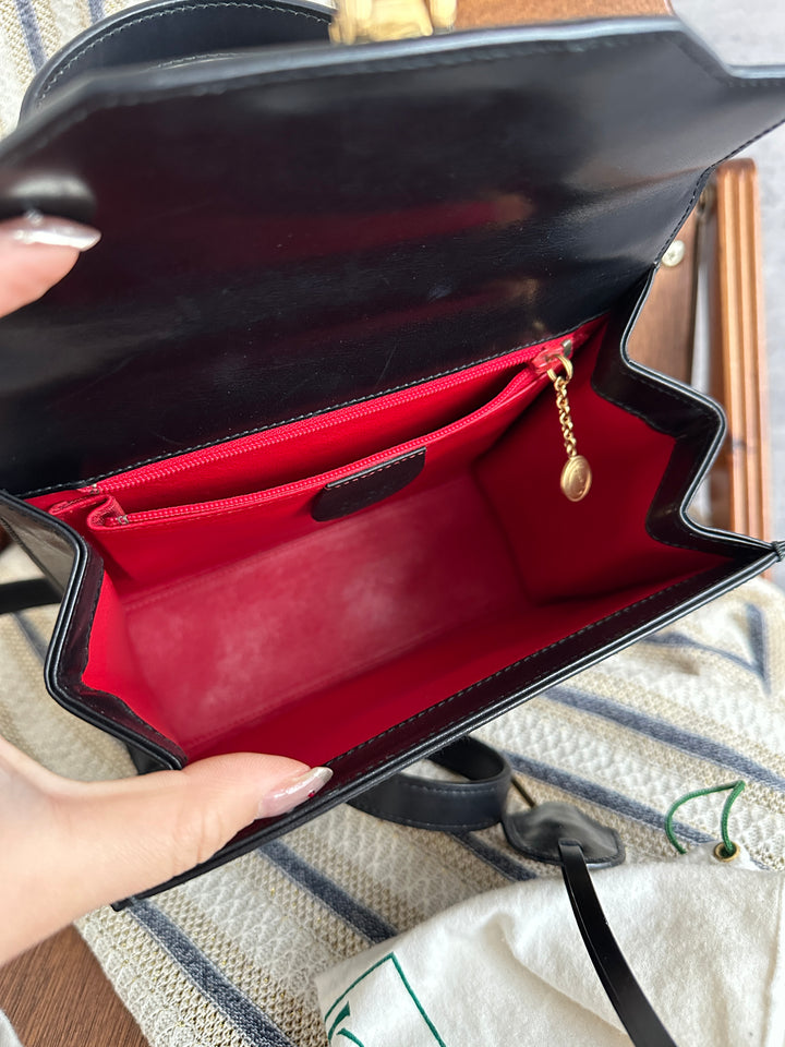 Gucci Padlock Small Kelly Bag – Black (Full Set)