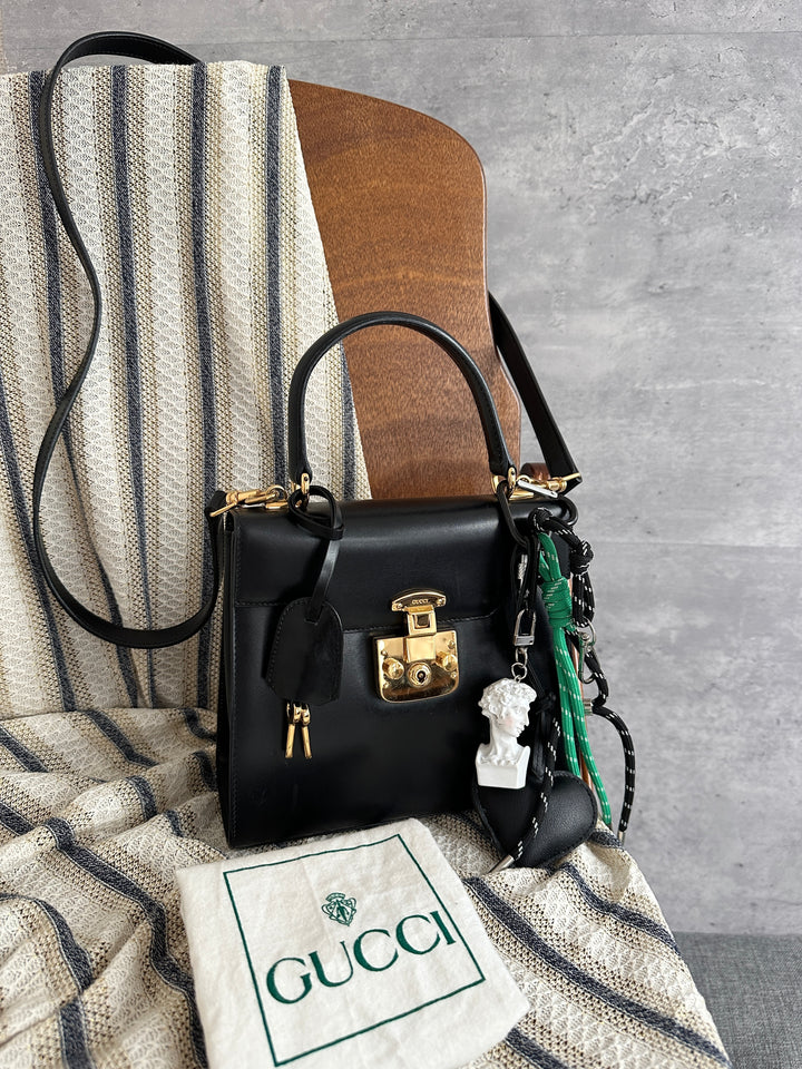 Gucci Padlock Small Kelly Bag – Black (Full Set)