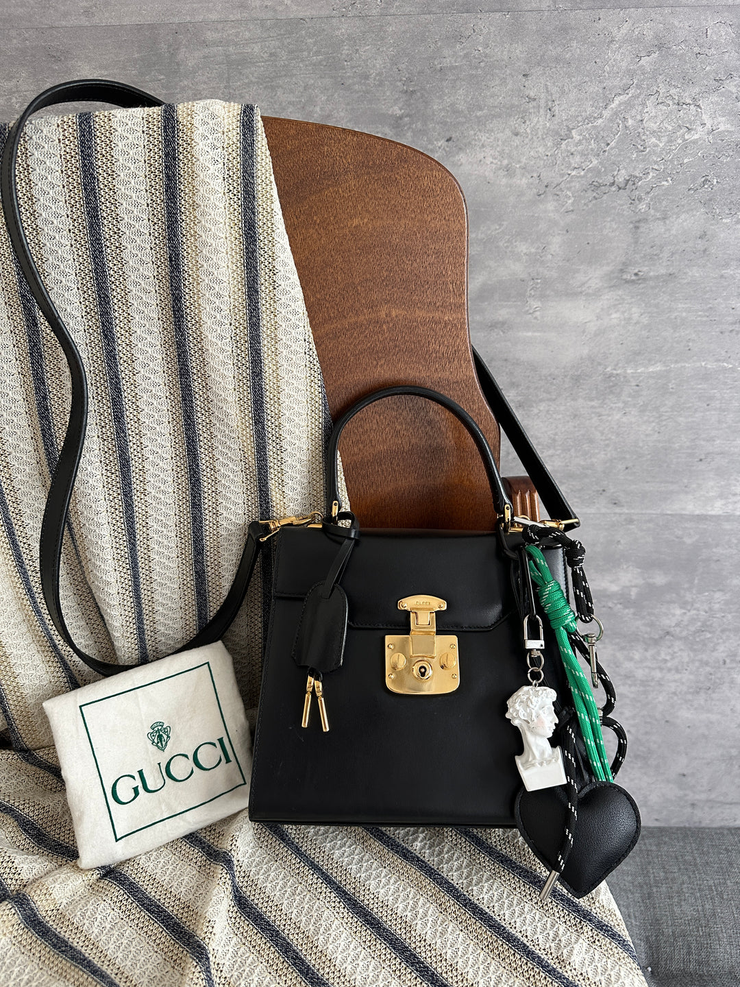 Gucci Padlock Small Kelly Bag – Black (Full Set)