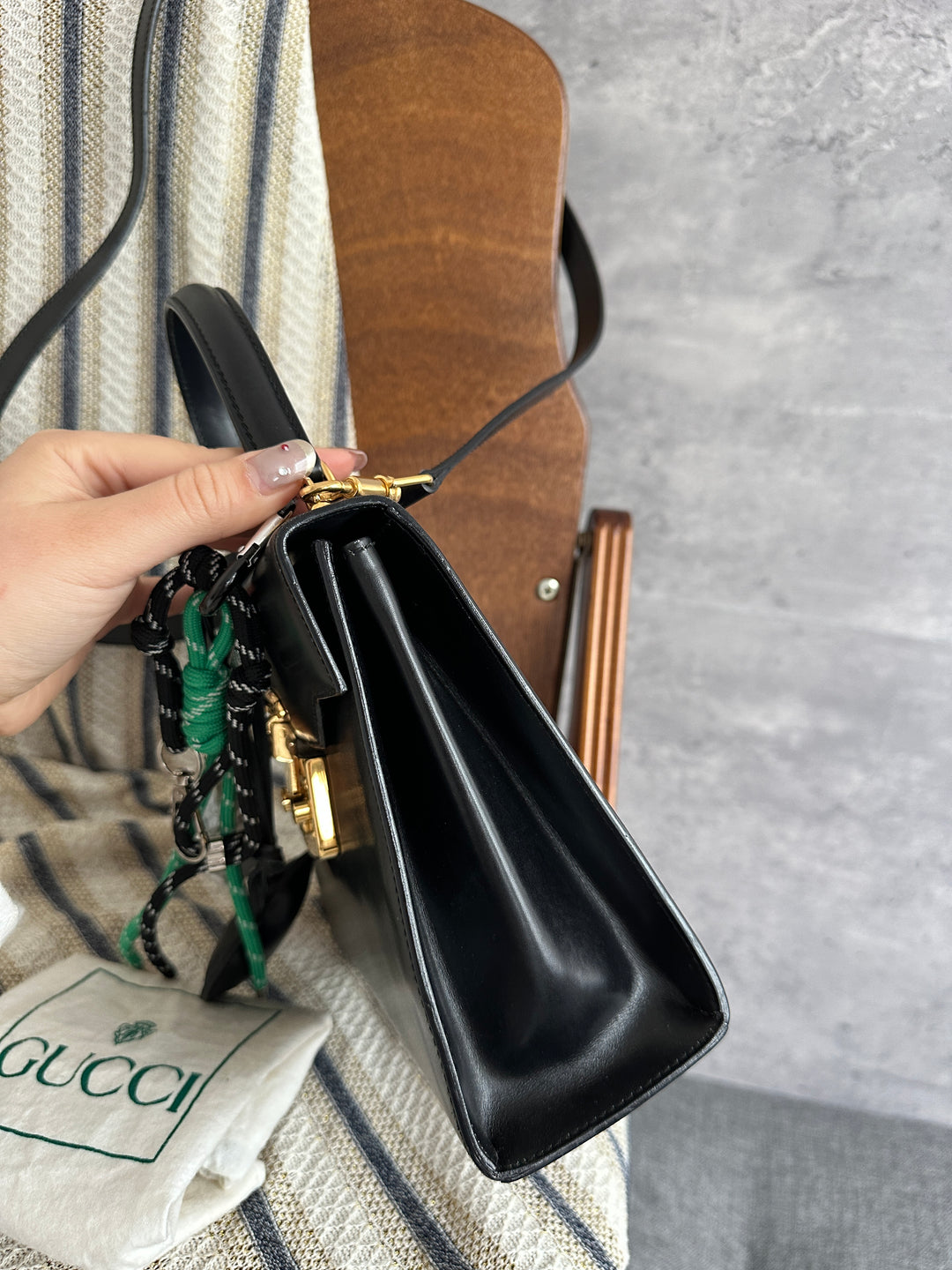 Gucci Padlock Small Kelly Bag – Black (Full Set)