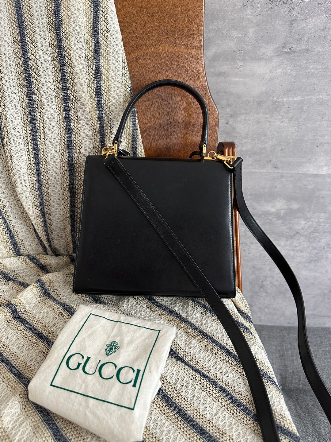 Gucci Padlock Small Kelly Bag – Black (Full Set)