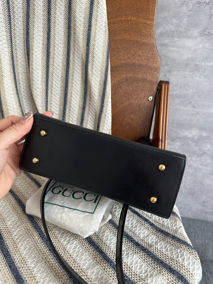 Gucci Padlock Small Kelly Bag – Black (Full Set)