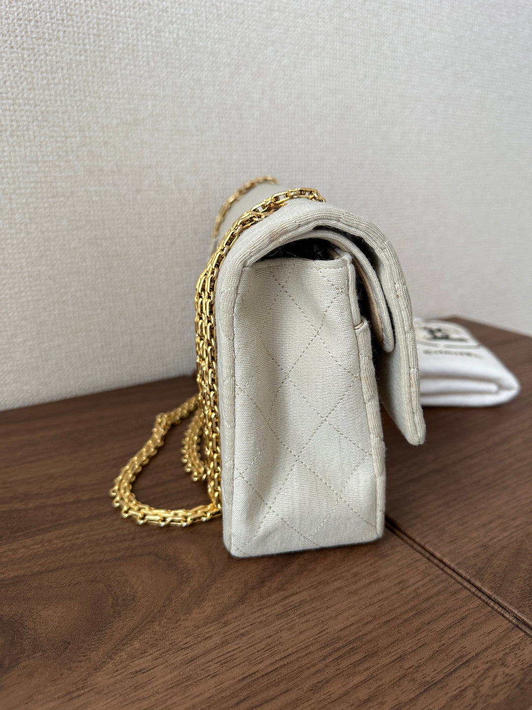 Chanel Fabric Classic Flap 25🤍 | Timeless Elegance in Ivory